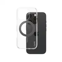 PanzerGlass CARE by ® Feature Case Transparent w. Black Kickstand & MagSafe iPhone