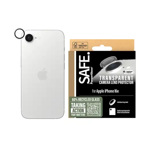 PanzerGlass SAFE. by ® Camera Lens Protector Transparent iPhone 16e Protector