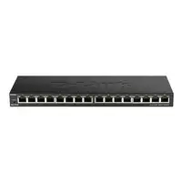 D-Link DGS-1016S No administrado Gigabit Ethernet (10/100/1000) Negro
