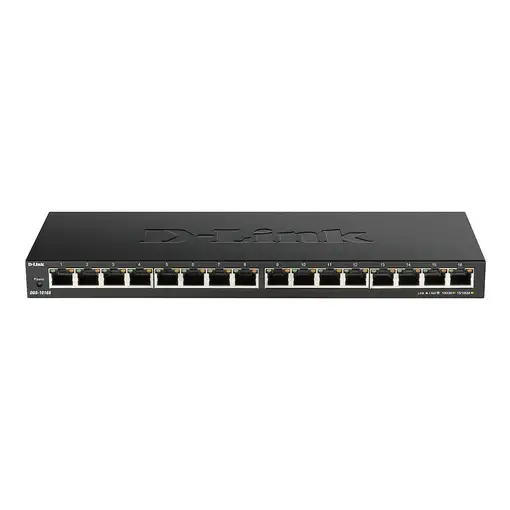 D-Link DGS-1016S No administrado Gigabit Ethernet (10/100/1000) Negro