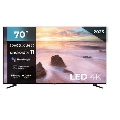 Televisor LCD 70'' 4K Ultra HD Negro Smart 02616 CECOTEC