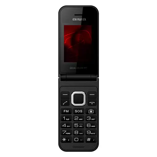 Aiwa FP-24BK teléfono móvil 6,1 cm (2.4\) 91,7 g Negro Característica del teléfono