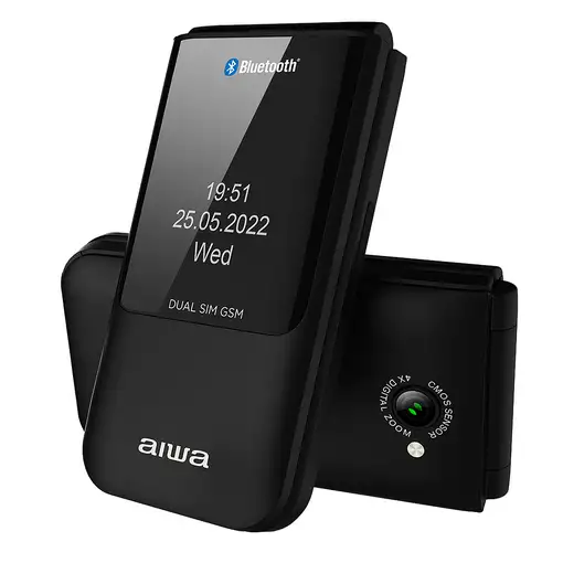 Aiwa FP-24BK teléfono móvil 6,1 cm (2.4\) 91,7 g Negro Característica del teléfono