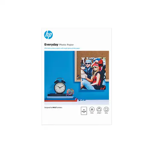 HP Papel fotográfico con brillo Everyday - 25 hojas/A4/210 x 297 mm