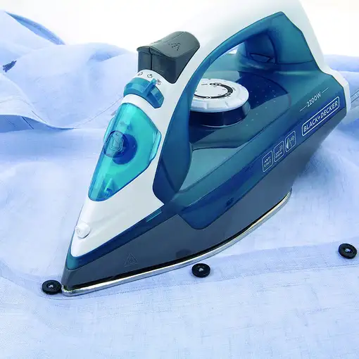 Black & Decker BXIR2200E plancha Plancha a vapor Suela de acero inoxidable 2200 W