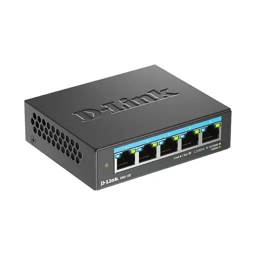 D-Link DMS-105 No administrado L2 2.5G Ethernet (100/1000/2500) Negro