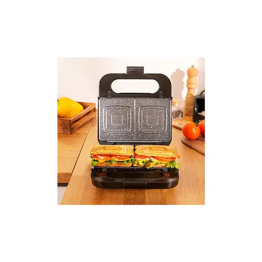 Cecotec 04309 sandwichera 1000 W Negro, Acero satinado