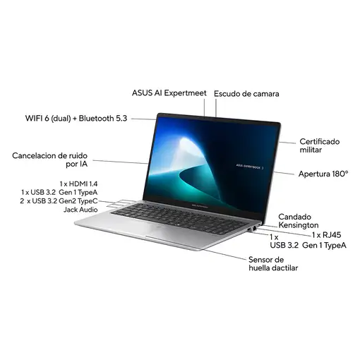 ASUS ExpertBook P1503CVA-S70673X - Ordenador Portátil 15.6\ Full HD (Intel Core i5