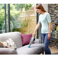 Black & Decker NVC215WA-QW aspiradora de mano Azul, Plata Sin bolsa