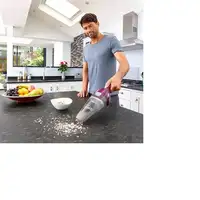 Black & Decker NVC115W aspiradora de mano Gris, Púrpura Sin bolsa