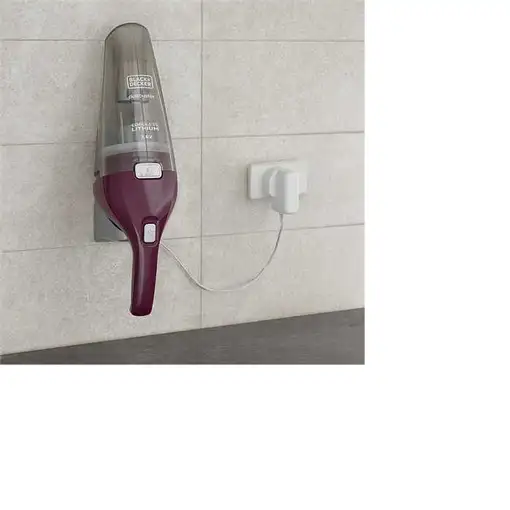 Black & Decker NVC115W aspiradora de mano Gris, Púrpura Sin bolsa