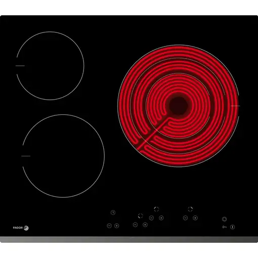 Fagor 3VFT-330AS hobs Negro Integrado 57.6 cm Cerámico 3 zona(s) Fagor 3VFT-330AS hobs Negro Integrado 57.6 cm Cerámico 3 zona(s)