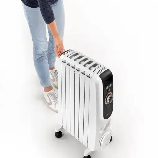 De’Longhi TRD 50615 Dragon 5 Interior Negro, Blanco 1500 W Radiador de aceite eléc