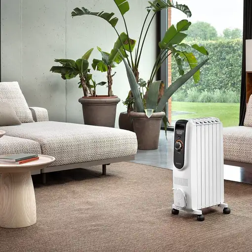 De’Longhi TRD 50615 Dragon 5 Interior Negro, Blanco 1500 W Radiador de aceite eléc