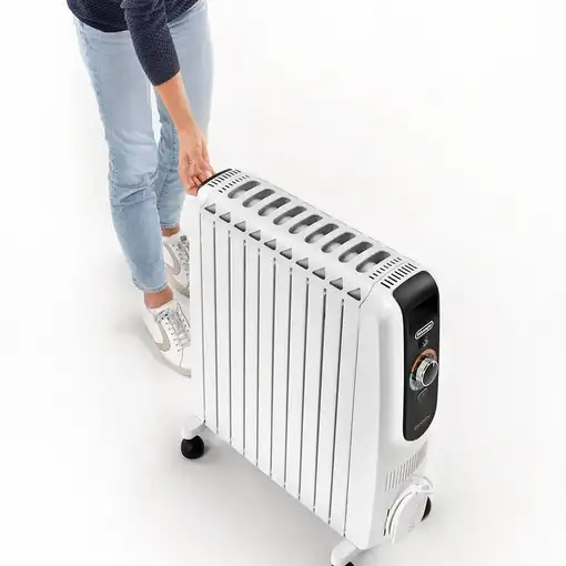 De’Longhi TRD 51025 Dragon 5 Interior Negro, Blanco 2500 W Radiador de aceite
