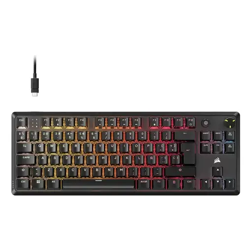 Corsair K70 CORE TKL teclado Juego USB QWERTY Español Negro