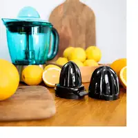 Cecotec 03351 exprimidor Exprimidor lenta 40 W Negro, Azul, Acero inoxidable