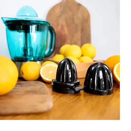 Cecotec 03351 exprimidor Exprimidor lenta 40 W Negro, Azul, Acero inoxidable