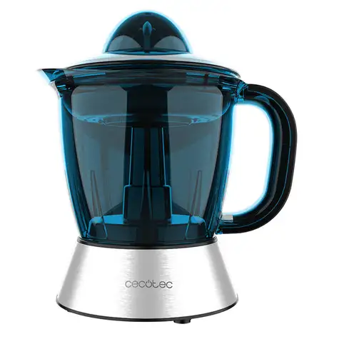 Cecotec 03351 exprimidor Exprimidor lenta 40 W Negro, Azul, Acero inoxidable