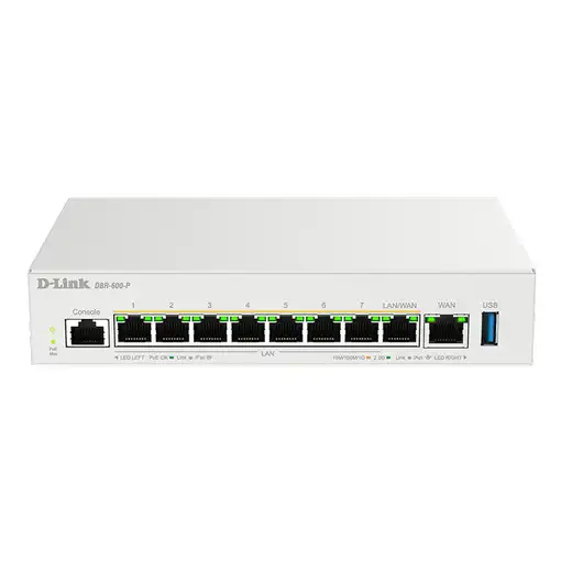 D-Link DBR-600-P/B router 2.5 Gigabit Ethernet Blanco