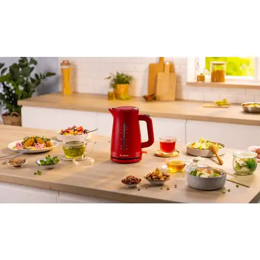 Bosch TWK3M124 tetera eléctrica 1,7 L 2400 W Rojo