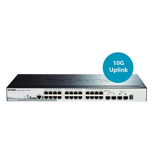 D-Link DGS-1510-28P switch Gestionado L3 Gigabit Ethernet (10/100/1000) Energía so