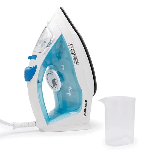 Plancha a vapor teflón 1800 W Blanco TST-1800B TORNADO