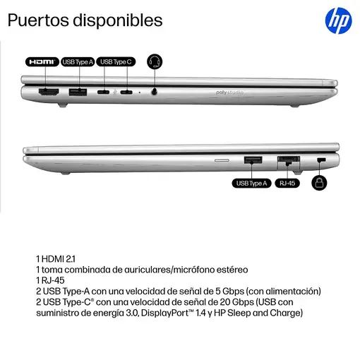HP 77709 portátil ProBook 4 G1i AI Wolf Pro Security Edition