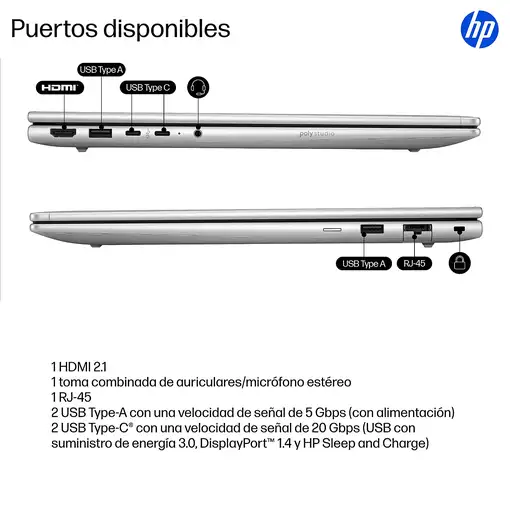 HP 77709 portátil ProBook 4 G1i AI PC Wolf Pro Security Edition