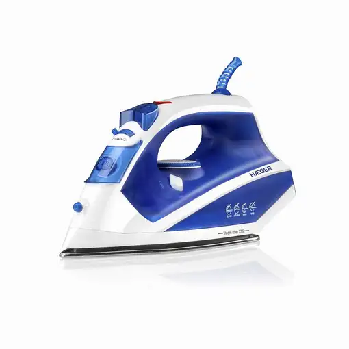 Haeger Steam River 2200 Plancha vapor-seco Suela de acero inoxidable 2200 W Azul,