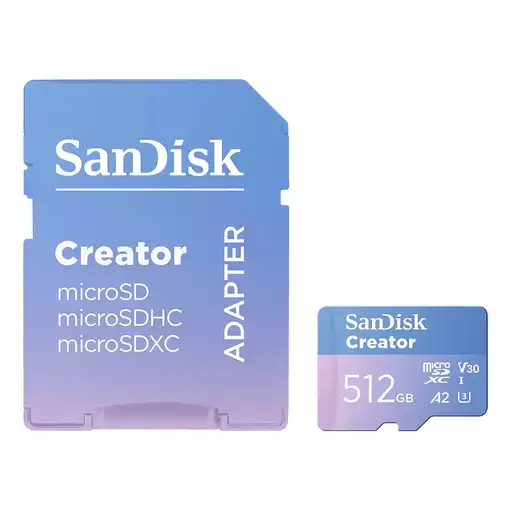 SanDisk Creator 512 GB MicroSDXC UHS-I Clase 10