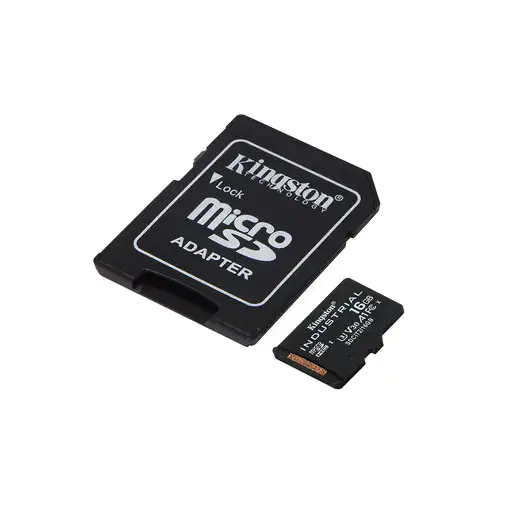 Kingston Technology Tarjeta 16GB microSDHC Industrial C10 A1 pSLC + adaptador SD
