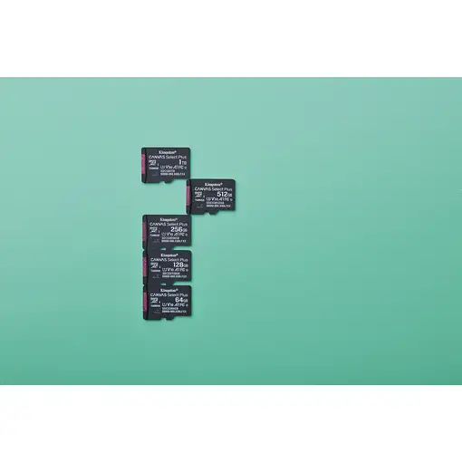 Kingston Technology 64GB micSDXC Canvas Select Plus Gen3 100R A1 (Adaptador de SD