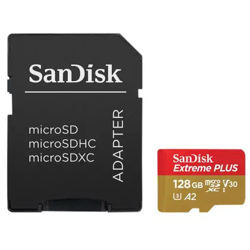 SanDisk Extreme PLUS 128 GB MicroSDXC Clase 10