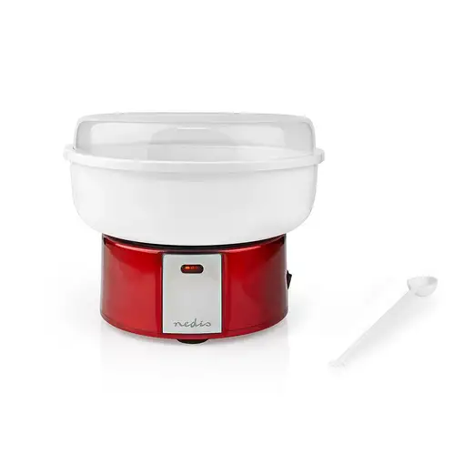 Nedis FCCM100FRD algodonera de azúcar Rojo, Blanco 500 W