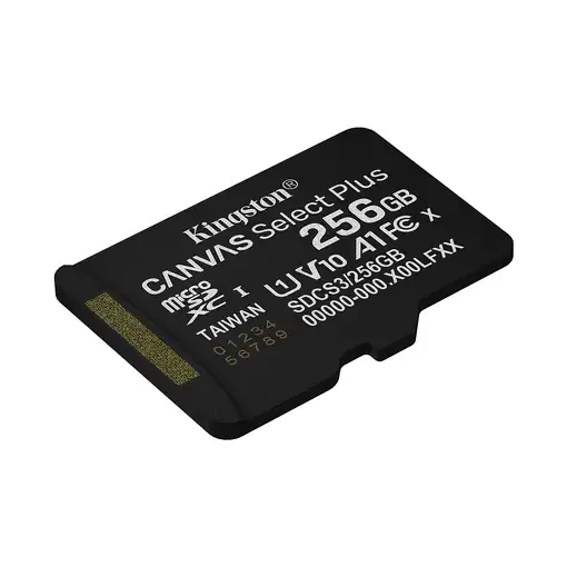 Kingston Technology 256GB microSDXC Canvas Select Plus Gen3 150MB/s A1 (Incluye ad