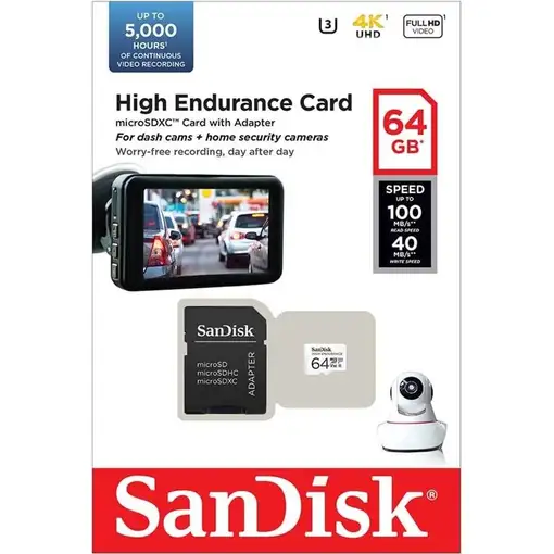 SanDisk High Endurance 64 GB MicroSDXC UHS-I Clase 10