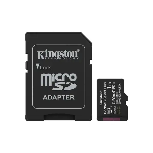Kingston Technology 1TB microSDXC Canvas Select Plus Gen3 150MB/s A1 (Incluye adap