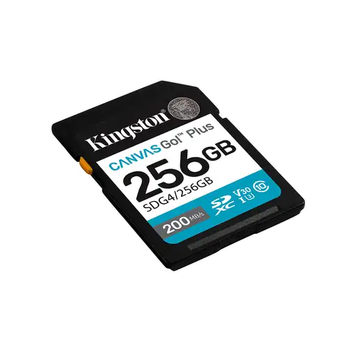 Kingston Technology Canvas Go! Plus 256GB SDXC Canvas Go Plus Gen4 200MB/s C10 UHS