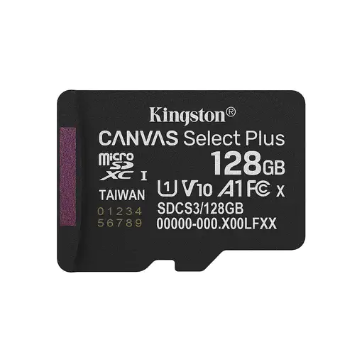 Kingston Technology 128GB micSDXC Canvas Select Plus Gen3 150R A1 (Adaptador de SD