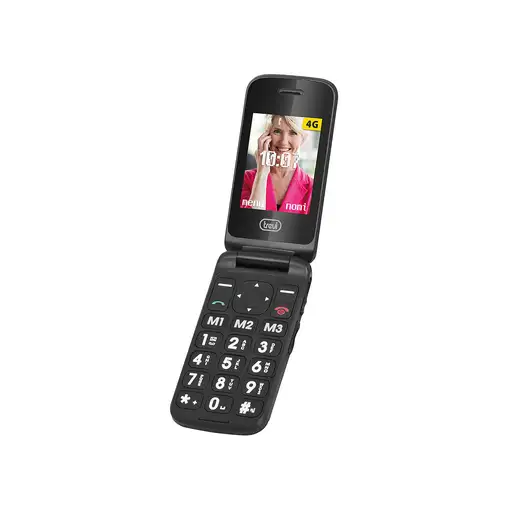 Trevi FLEX PLUS 90 4G 6,1 cm (2.4\) 300 g Negro Teléfono para personas mayores