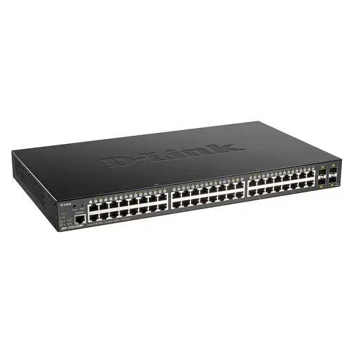 D-Link DGS-1250-52XMP switch Gestionado L3 Energía sobre Ethernet (PoE) Negro