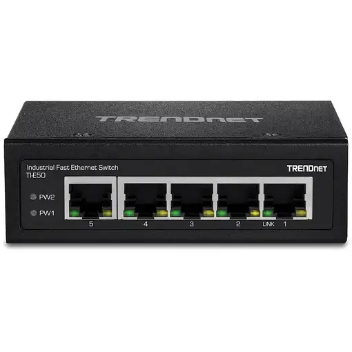 Trendnet TI-E50 switch No administrado Fast Ethernet (10/100) Negro