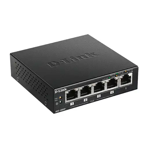D-Link DGS-1005P No administrado L2 Gigabit Ethernet (10/100/1000) Energía sobre E