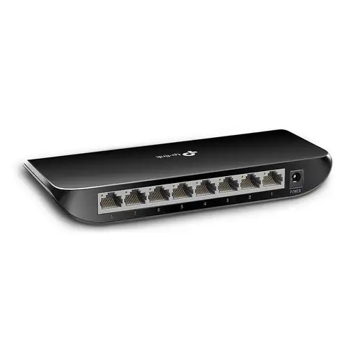 TP-Link TL-SG1008D switch No administrado Gigabit Ethernet (10/100/1000) Negro