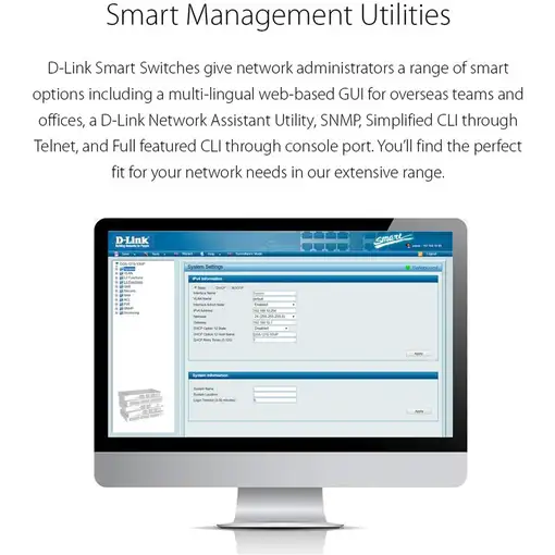 D-Link DGS-1210-28MP switch Gestionado L2 Gigabit Ethernet (10/100/1000) Energía s