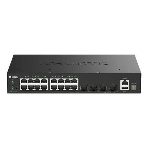 D-Link DGS-1530-20/E switch Gestionado L2 Gigabit Ethernet (10/100/1000) Negro