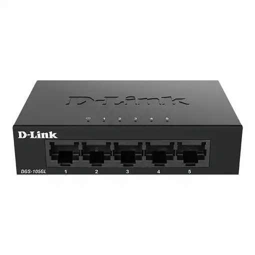 D-Link DGS-105GL No administrado Gigabit Ethernet (10/100/1000) Escritorio Negro