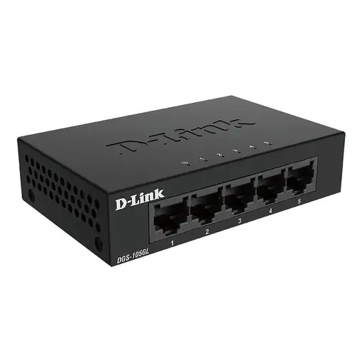 D-Link DGS-105GL No administrado Gigabit Ethernet (10/100/1000) Escritorio Negro