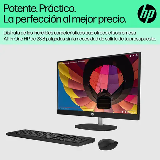 HP 24-cr0138ns PC AMD Ryzen™ 3 7320U 60,5 cm (23.8'') 1920 x 1080 Pixeles
